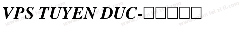VPS Tuyen Duc字体转换